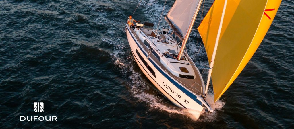 Le nouveau Dufour 37 du chantier Dufour Yachts, Bassin d’Arcachon le 28 juin 2022, Photo © Jean-Marie LIOT / Dufour yachts